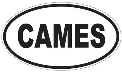 CAMES - Oval Sticker