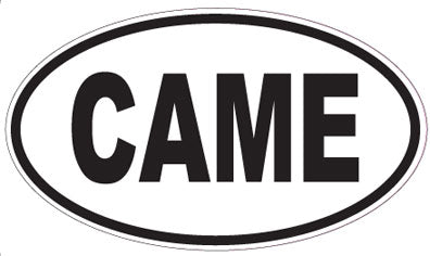 CAME - Oval Sticker