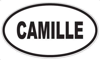 CAMILLE - Oval Sticker