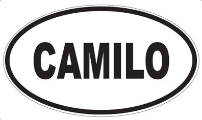 CAMILO - Oval Sticker