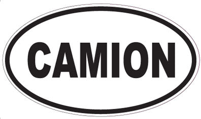 CAMION - Oval Sticker