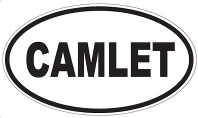 CAMLET - Oval Sticker