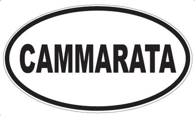 CAMMARATA - Oval Sticker