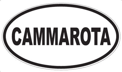 CAMMAROTA - Oval Sticker