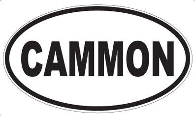 CAMMON - Oval Sticker