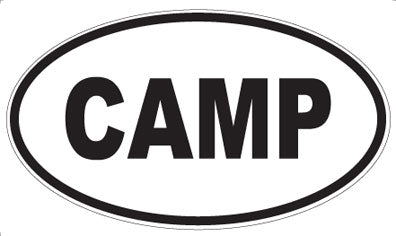 CAMP - Oval Sticker