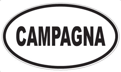 CAMPAGNA - Oval Sticker