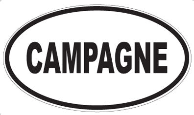 CAMPAGNE - Oval Sticker