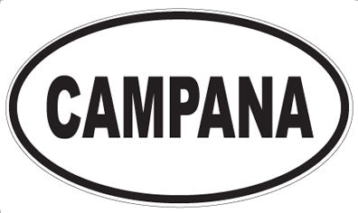CAMPANA - Oval Sticker