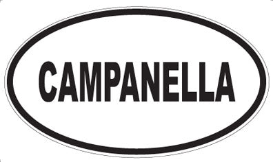 CAMPANELLA - Oval Sticker