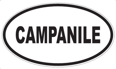 CAMPANILE - Oval Magnet