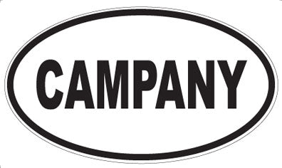 CAMPANY - Oval Sticker