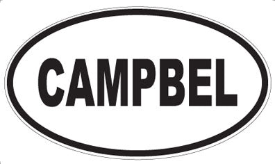 CAMPBEL - Oval Sticker