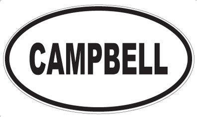 CAMPBELL - Oval Sticker