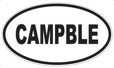 CAMPBLE - Oval Sticker