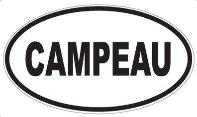 CAMPEAU - Oval Sticker