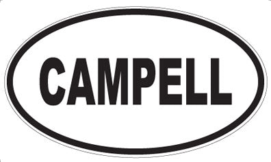 CAMPELL - Oval Sticker