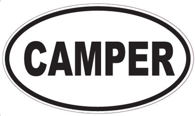 CAMPER - Oval Sticker