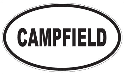CAMPFIELD - Oval Magnet