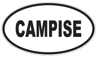 CAMPISE - Oval Sticker