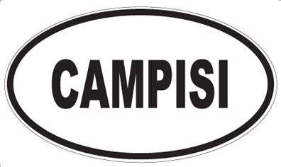 CAMPISI - Oval Sticker