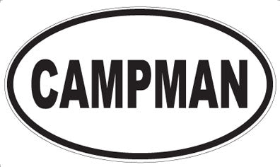 CAMPMAN - Oval Sticker