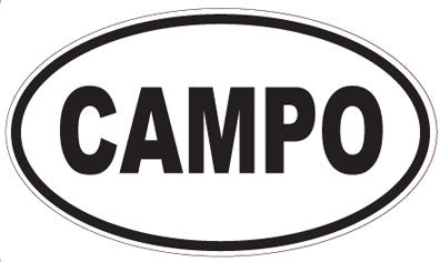 CAMPO - Oval Sticker