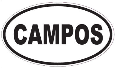 CAMPOS - Oval Sticker