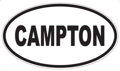CAMPTON - Oval Sticker