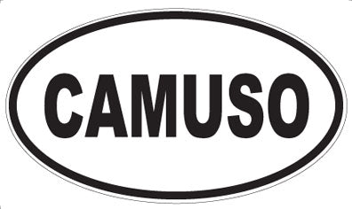 CAMUSO - Oval Sticker