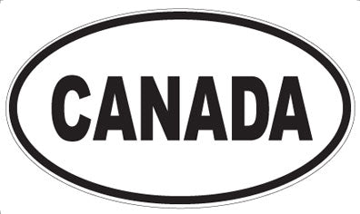 CANADA - Oval Sticker