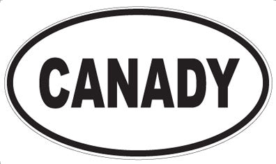 CANADY - Oval Sticker