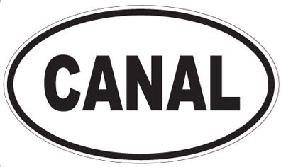 CANAL - Oval Sticker