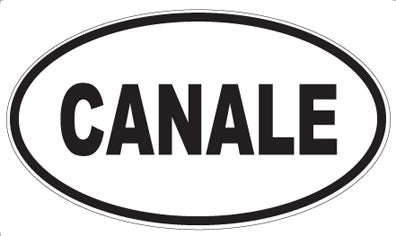 CANALE - Oval Sticker