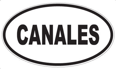 CANALES - Oval Magnet