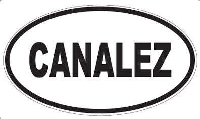 CANALEZ - Oval Sticker