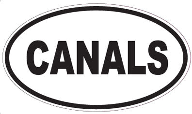 CANALS - Oval Sticker