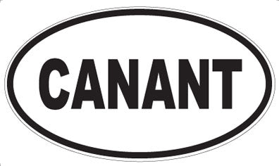 CANANT - Oval Sticker