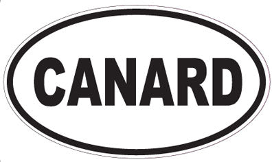 CANARD - Oval Sticker