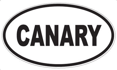 CANARY - Oval Magnet