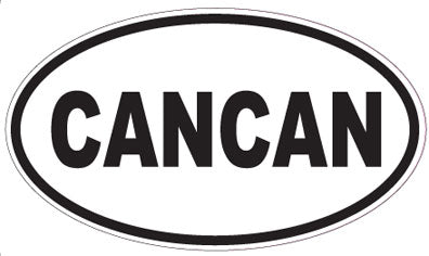 CANCAN - Oval Sticker