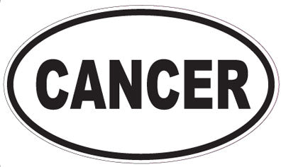 CANCER - Oval Sticker