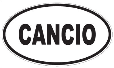 CANCIO - Oval Sticker
