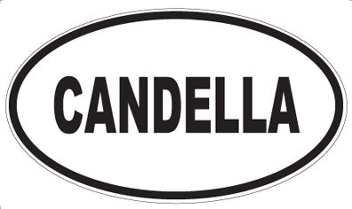 CANDELLA - Oval Sticker