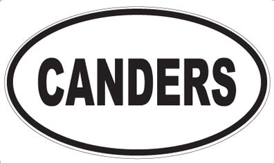 CANDERS - Oval Sticker