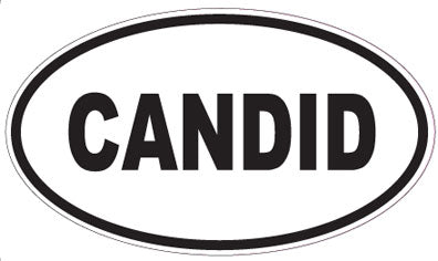 CANDID - Oval Sticker