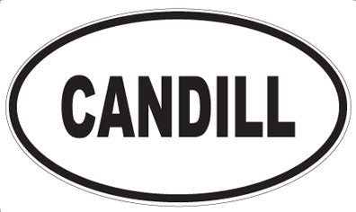 CANDILL - Oval Sticker