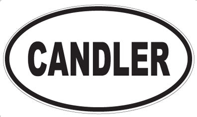 CANDLER - Oval Sticker