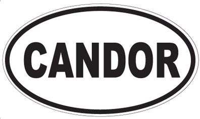 CANDOR - Oval Sticker