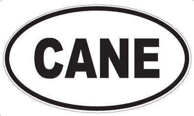 CANE - Oval Magnet